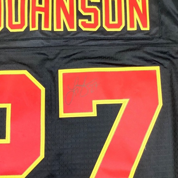 Signed Reebok Players Larry Johnson #27 Kansas City Chiefs Jersey 2XL NEW w/Tag - Picture 9 of 13